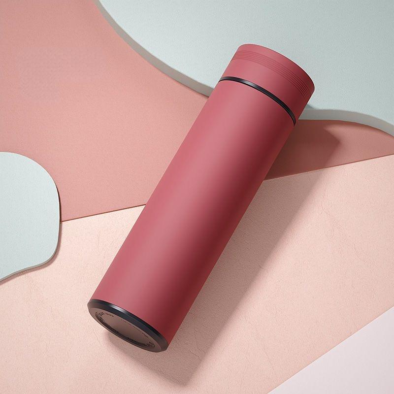 

Термос-чашка Intelligent 525 мл, термосы, портативная термос-чашка из нержавеющей стали, бутылка для воды, кружка для чая, офисный термос-чашка 525 ml красный