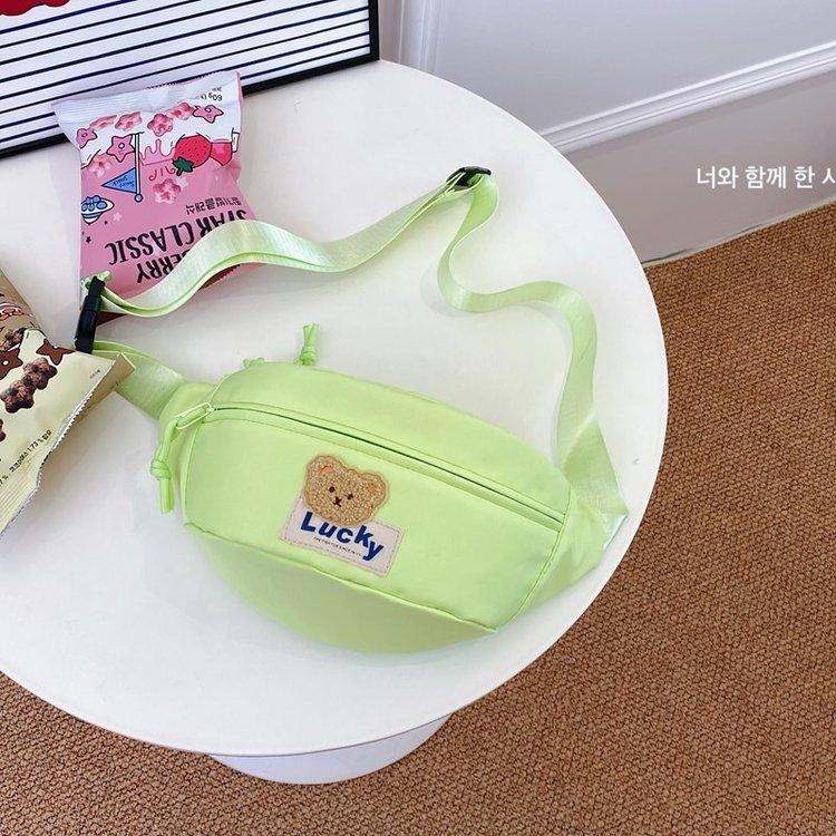 Japanese Cute Breast Bag Female Style Large Capacity Casual Versatile Student Messenger Bag Fashion Sports Cycling Fanny Pack