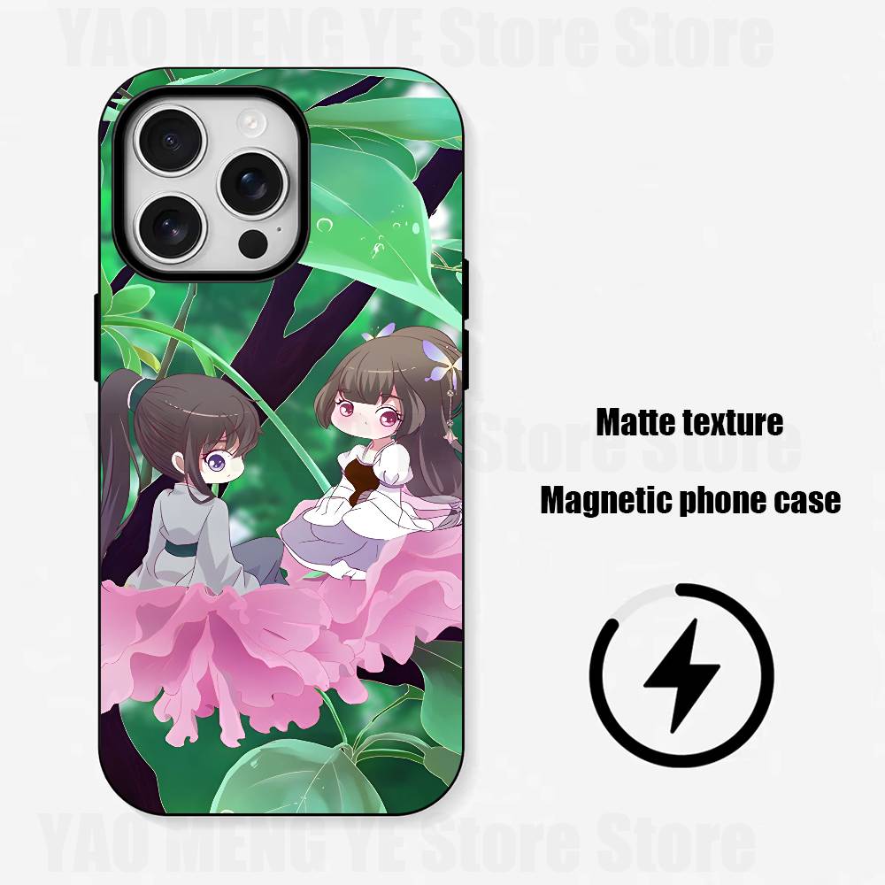 Anime Psychic Princess Matte Magnetic For Case For iPhone 17,16,15,14,13,12,11 Pro Plus Mini Max Frosted Cover