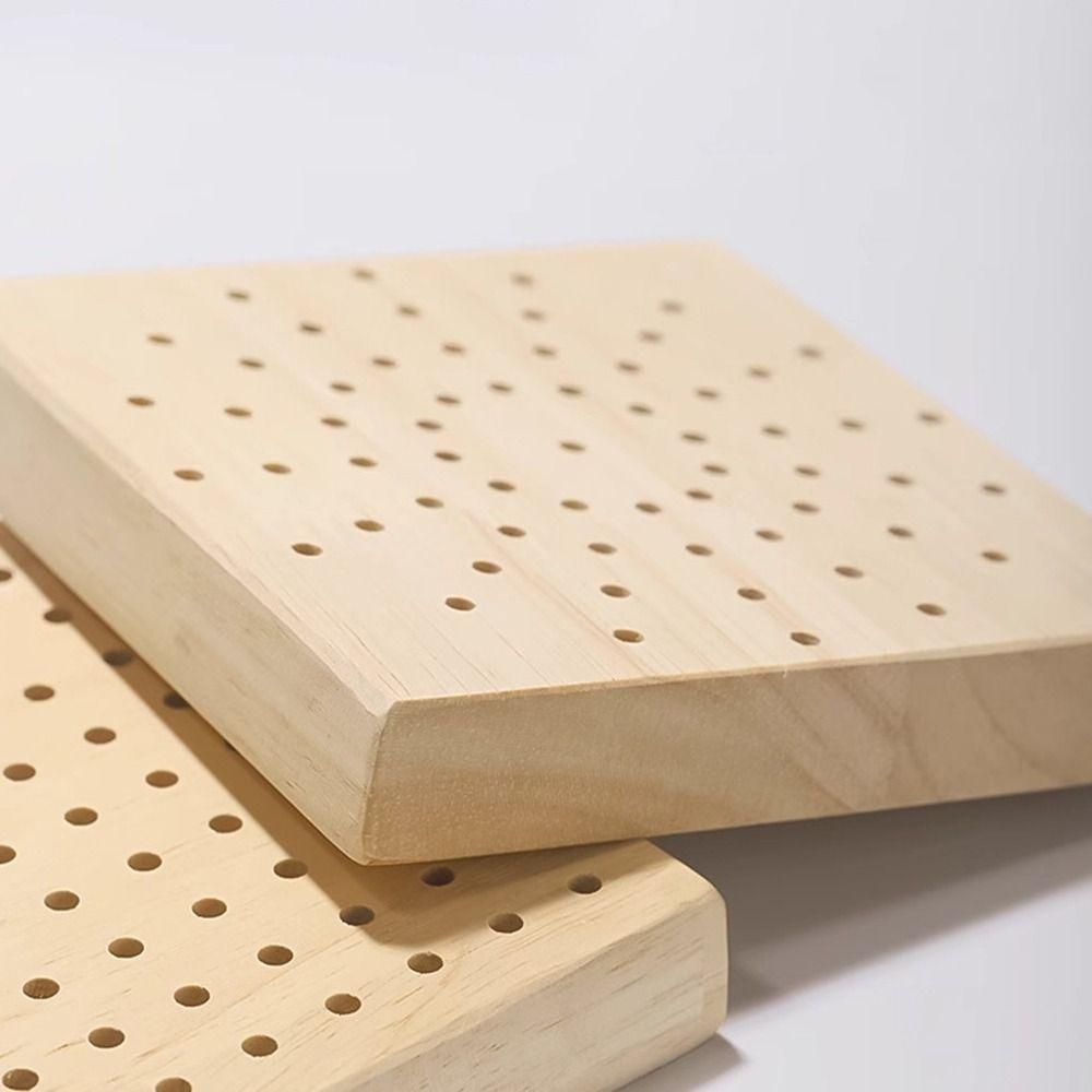 2Pcs Save Space Wooden Polishing Head Storage Board Nail Tools Storage Stand Pedicure File Cutter
