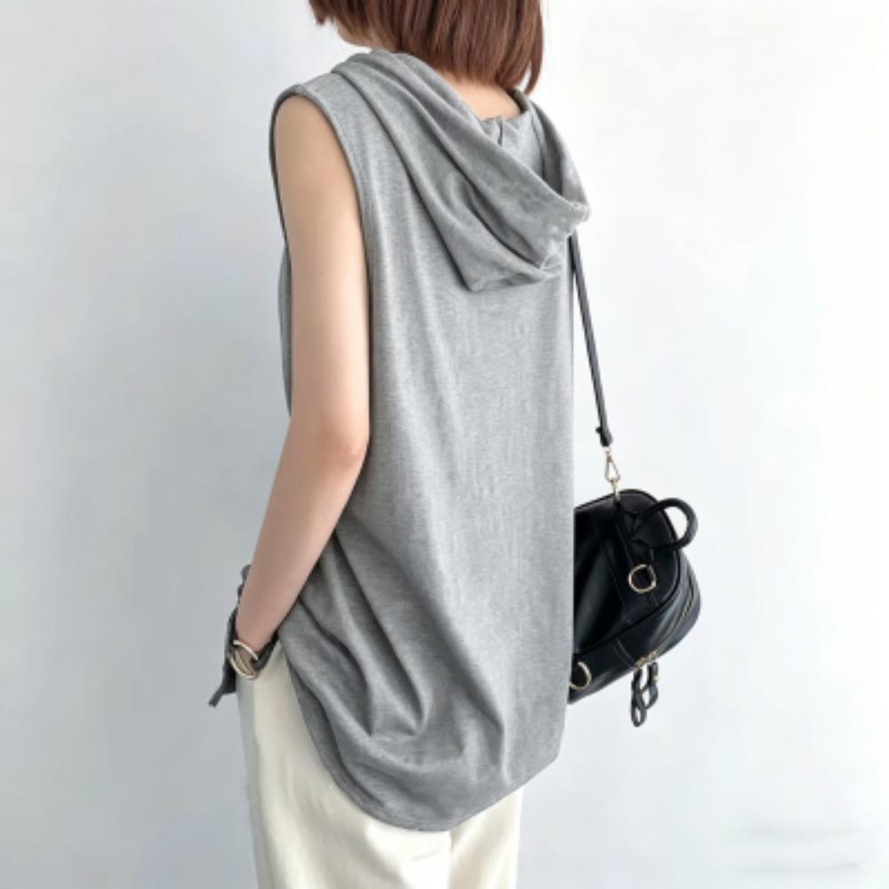 

4 Colors Women s Tank Tops Vest Sleeveless Tees Hooded Man Vests Tops Hip Hop Men Outdoor Casual Men s and Women s Tank Top T Shirt S