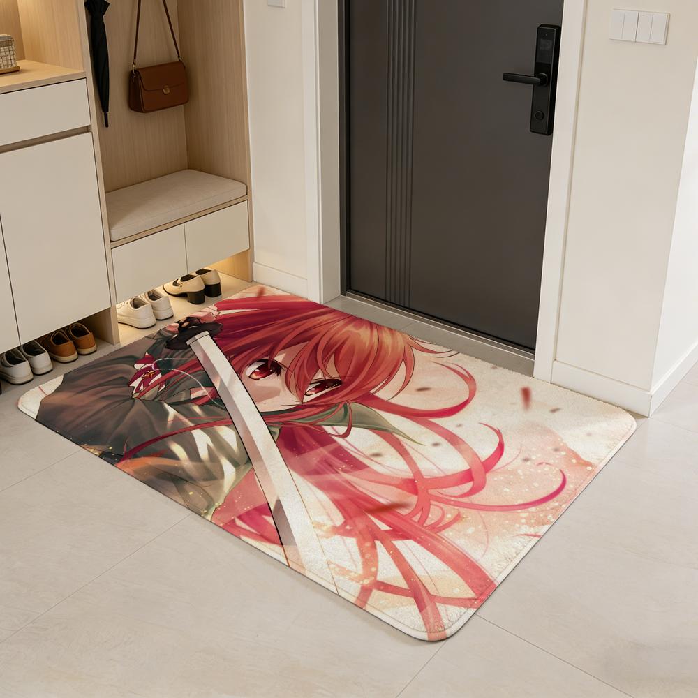 

Anime S-Shakugan no S-Shana Floor Mat Flannel Door Mat Non-Slip Absorbent Washable Indoor Home Rug 40x60cm
