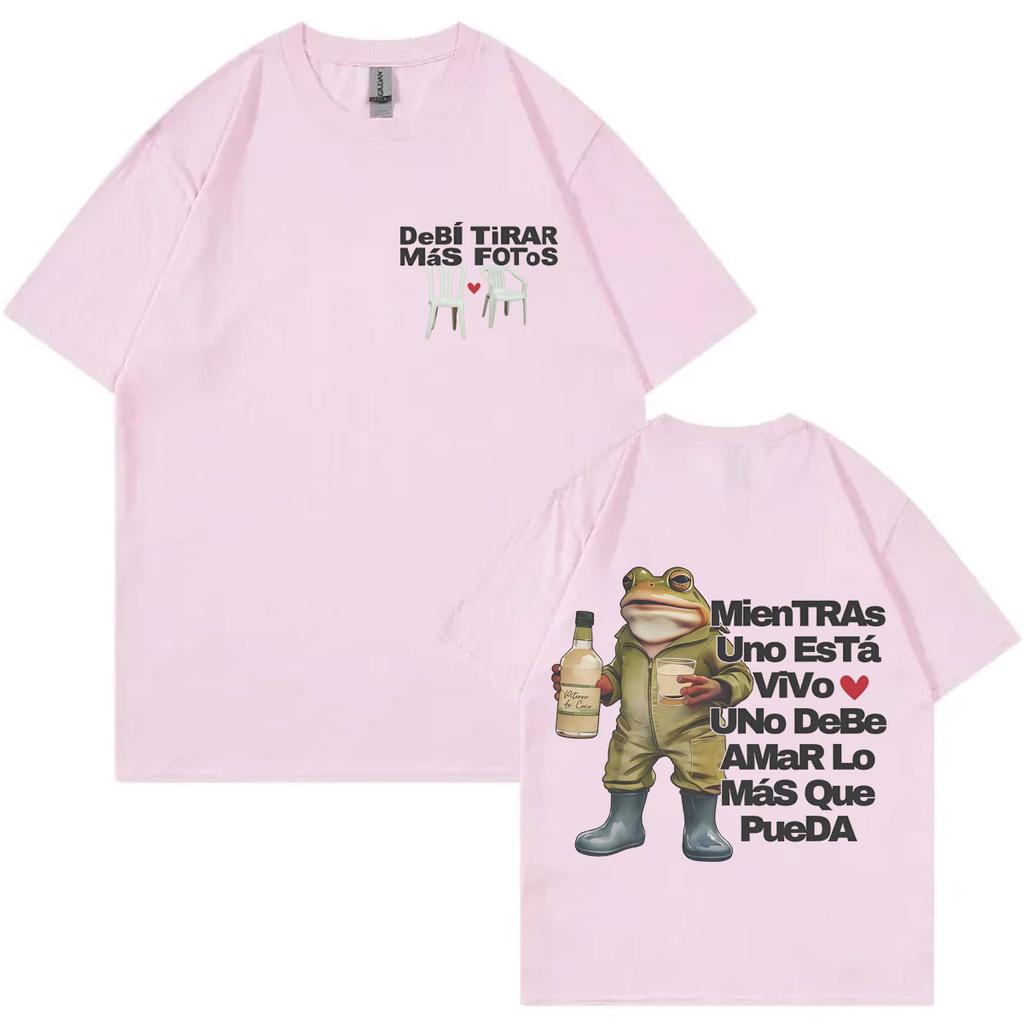 Bad Bunny DeBÍ TiRAR MáS FOToS Album Merch Tshirt Fashion Hip Hop Short Sleeve Tshirts Men Women Casual Loose Cotton T Shirts