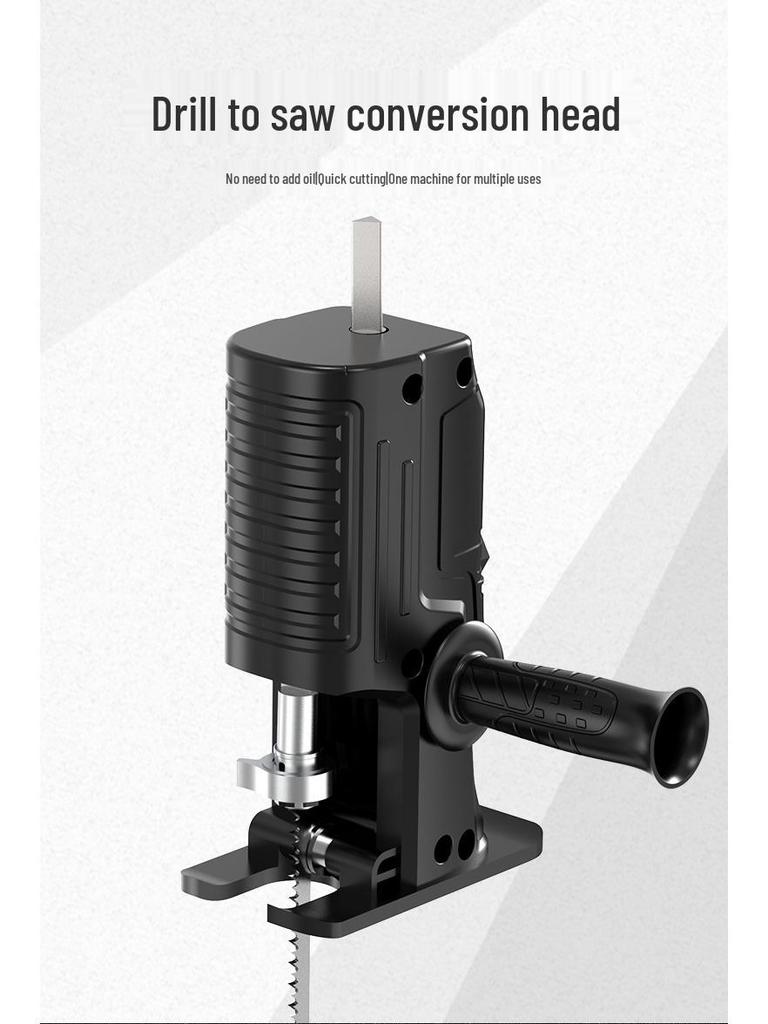 Electric Drill to Chainsaw Conversion Kit: Compact Reciprocating Saw for Home Woodworking