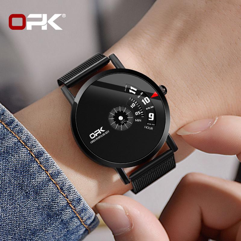 OPK 8109 Men's Quartz Watch with Waterproof and Steel Strip