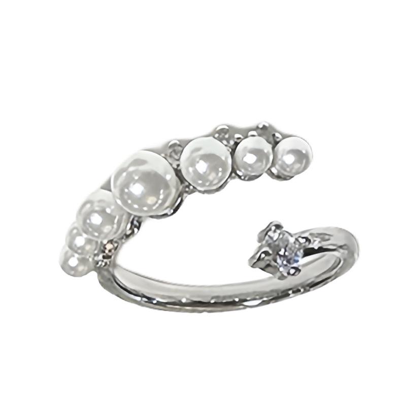 Niche High-End Open Ring Set Stacked Design Cold Wind Personalized Fashion Ring Women