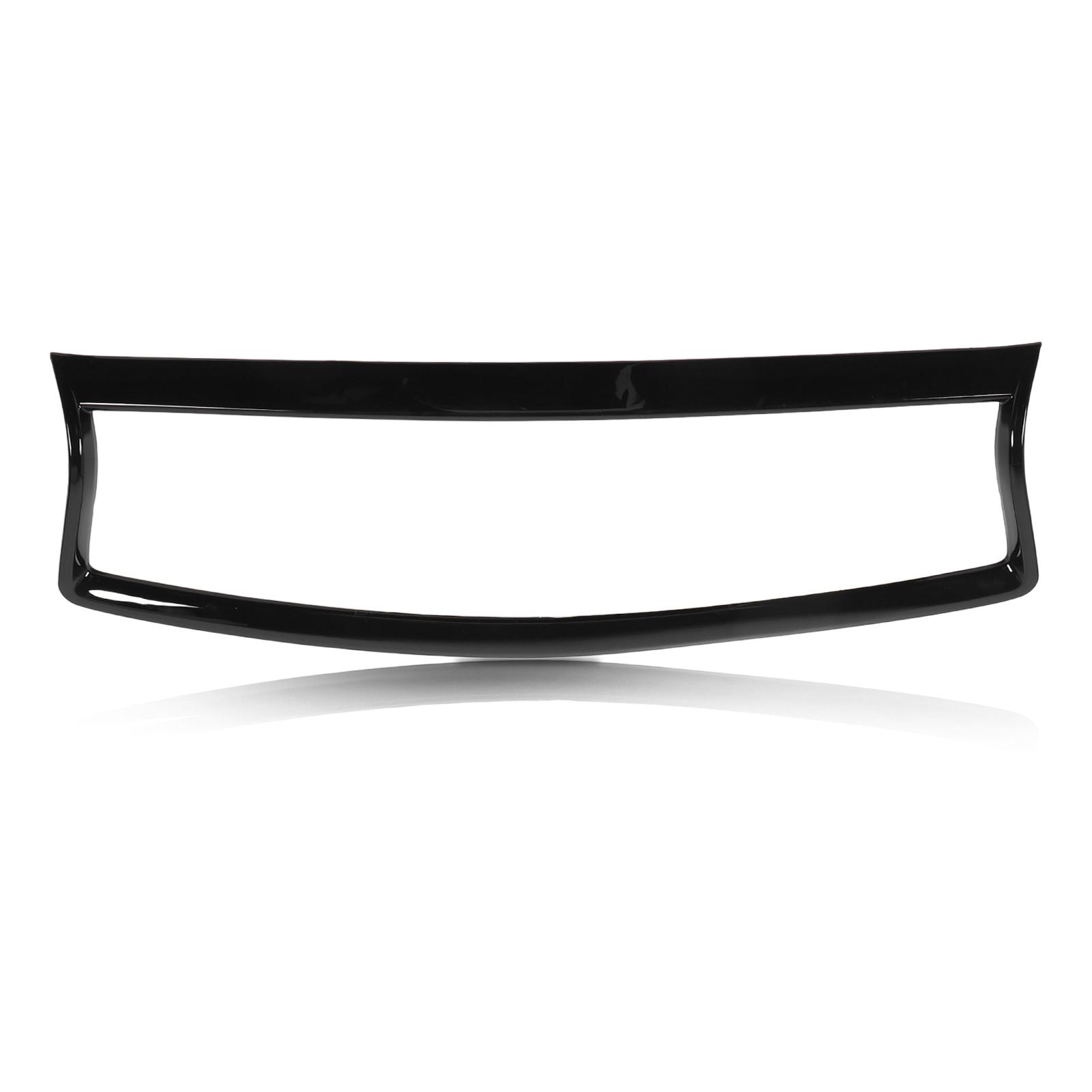 Front Bumper Grille Trim Cover Glossy Black Protective Front Grille Overlay Cover Replacement for Infiniti Q50 Q50S