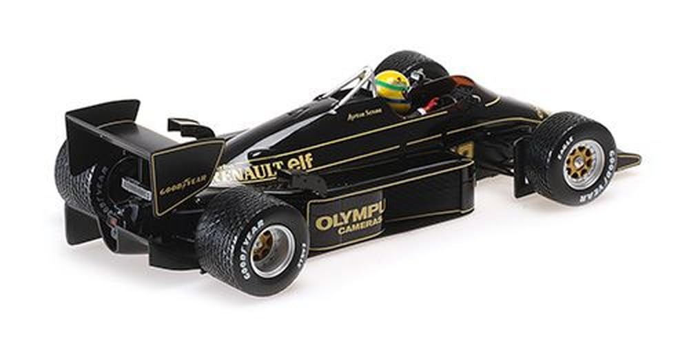Minichamps Scale Lotus Renault 97T Senna Portuguese GP 1985 Rain Tire Finished Model 1/18