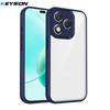 KEYSION Custodia Trasparente per Telefono per HONOR 400 400 Pro 5G Silicone+PC Cover Posteriore Trasparente Antiurto per Huawei Honor 400 Lite