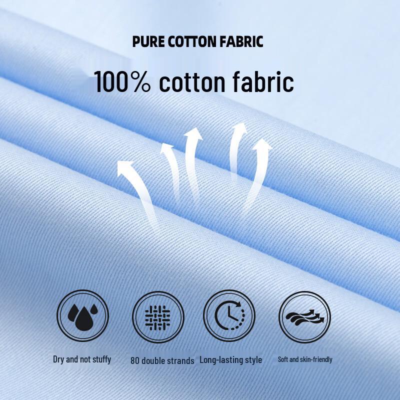 Hodo Men's Pure Cotton Long-Sleeve Shirt