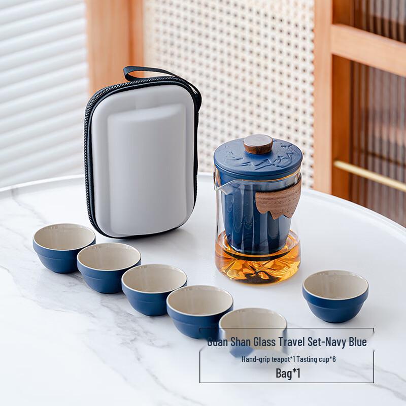 

Portable Japanese Ceramic Travel Tea Set
