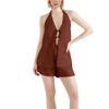 Ladies Casual Set Solid Color Sleeveless Top + Shorts Set