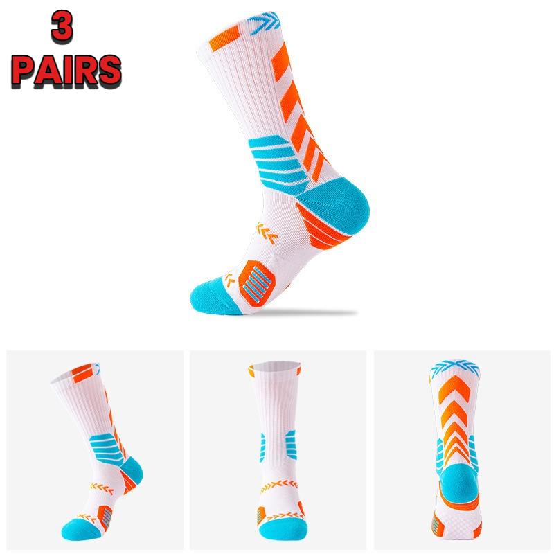 3 Paar Outdoor-Sportsocken für Damen und Herren, geeignet für Fitness, Wandern, Basketball, Fußball, Radfahren und Laufen