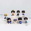 Q Version 8 Pcs/Set Detective Leisurely Doll Sitting kawaii Edogawa Kudo Shinichi Mouri Ran Anime Cake Ornaments Children Gift