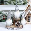 3Pcs Mini Christmas Doll Pendant Knitted Handmade Santa Plush Doll Gnome Elf Doll Xmas Party Decoration Christmas Tree Decor