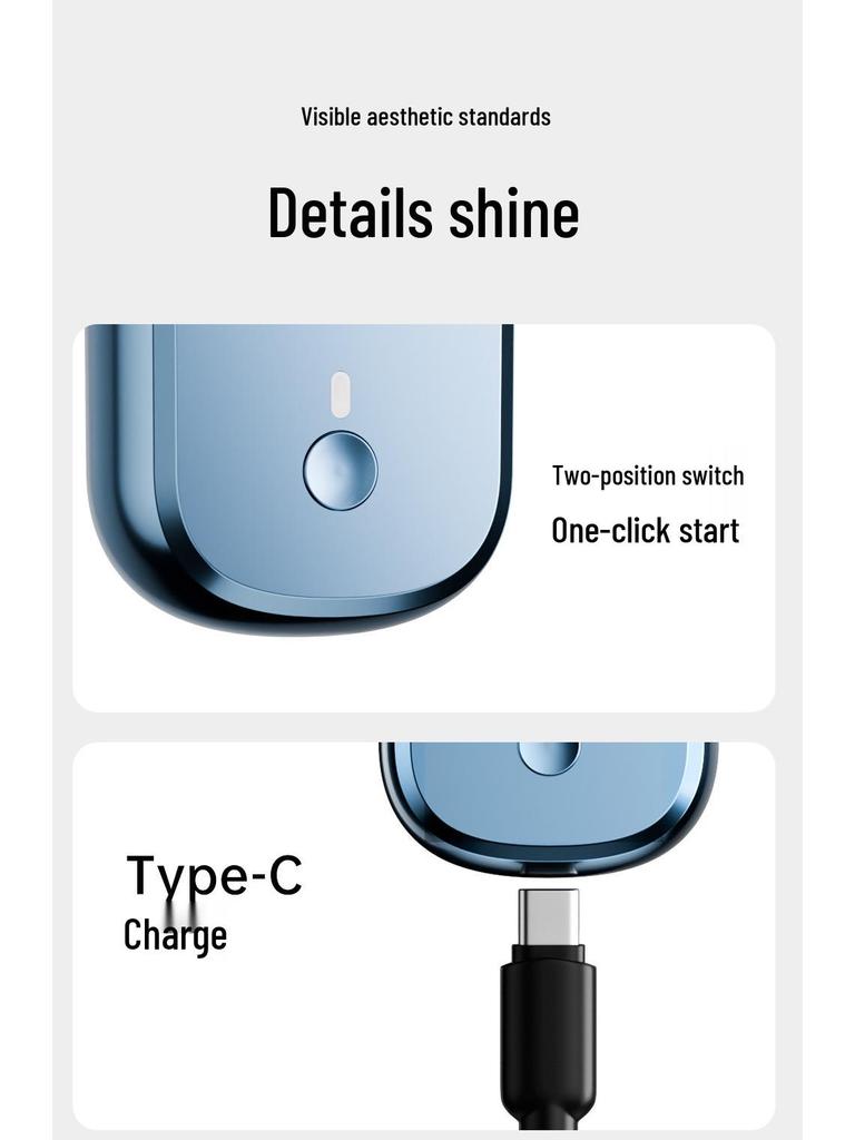 German Electric Shaver: Fast, Skin-Friendly, Long Battery Life, No Stubble