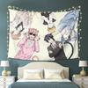 1pc Kawaii Neko Boys Wall Tapestry Polyester 2D Print Versatile Decor for Dorm Bedroom  Living Room Ideal for BL  Anime Fa