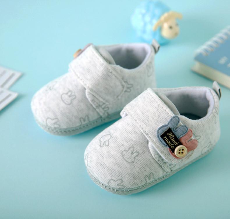 

Baby Girl Toddler Shoes With Soft Sole For Newborns Boys Unisex Spring Autumn Sneakers RabbitGray,11