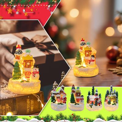 Christmas Village With Lighting, Lighted Christmas Houses, Small Christmas Town, Christmas Decorations, Christmas House, Miniature Christmas Houses