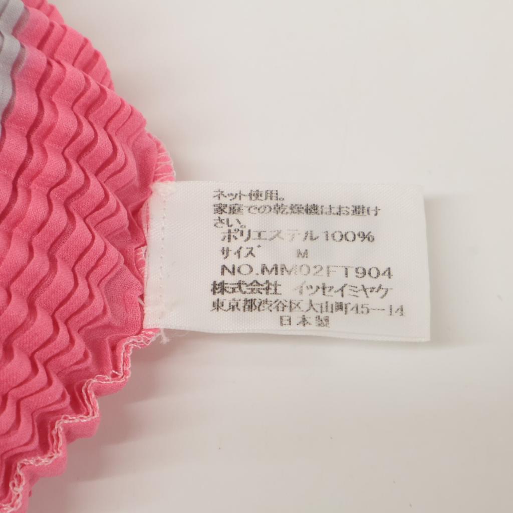 PLEATS PLEASE 2010 Pink x Black MM02FT904 Long Sleeve Top tops M Pink x BlackUsed