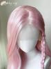 Soft Bright Pink Wave Wig Lace Front 26inch Long Wavy Hiar Wigs Cosplay Synthetic Lace Wigs for Women Daily Pink Lace Front Wig