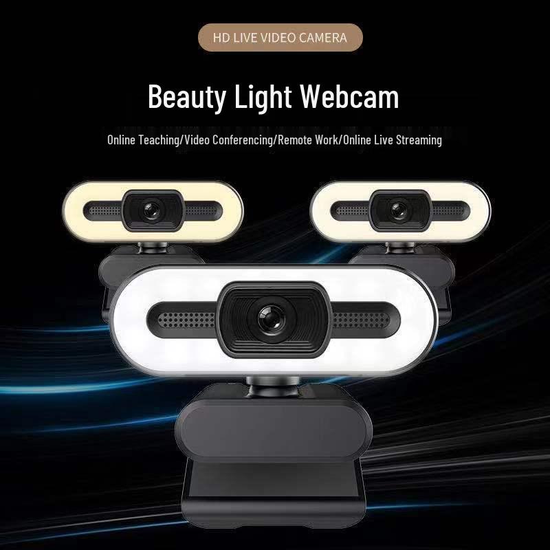 B11 4K Autofocus Webcam with Fill Light for Streaming & Conferences