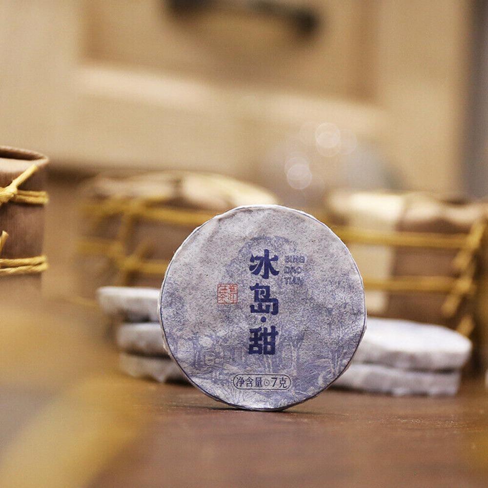 

Премиальный 2024 Линцан Бин Дао Пуэр Сырой Чай Древнее Дерево 7г Мини-Лепешка 49 grams