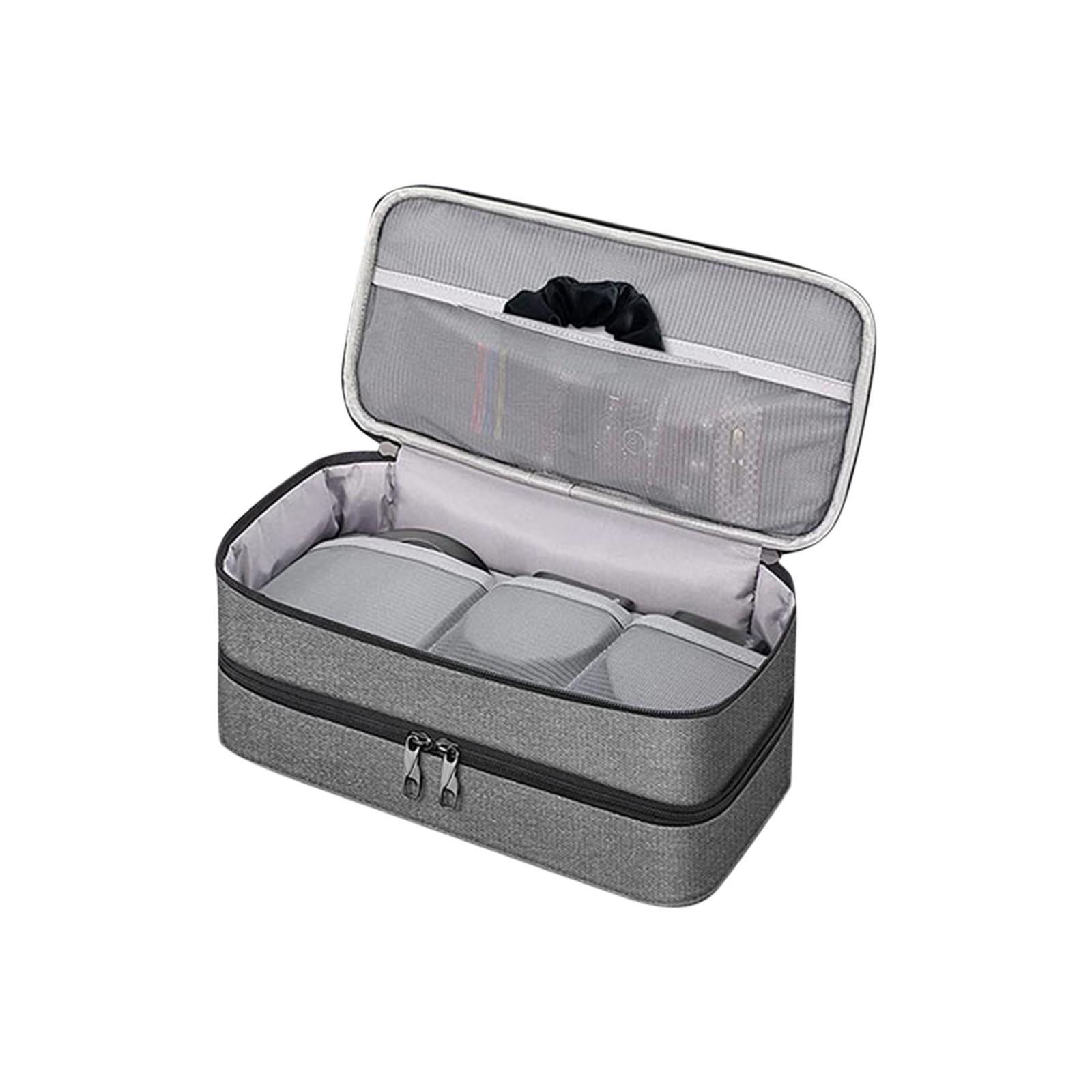 

Сумка для хранения фена и щипцов для завивки волос, двухслойная, водонепроницаемая, портативная, большой емкости, сумка для хранения аксессуаров CcessoriAes One Size