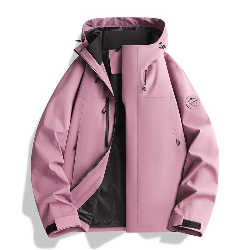 Men Women 3-in-1 Waterproof Windproof Hiking Jacket Outdoor Camping Mountaineering Coat