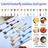 Creative Stainless Steel Butterfly Spoon Dessert Cake Tea Set Coffee Spoon Kitch