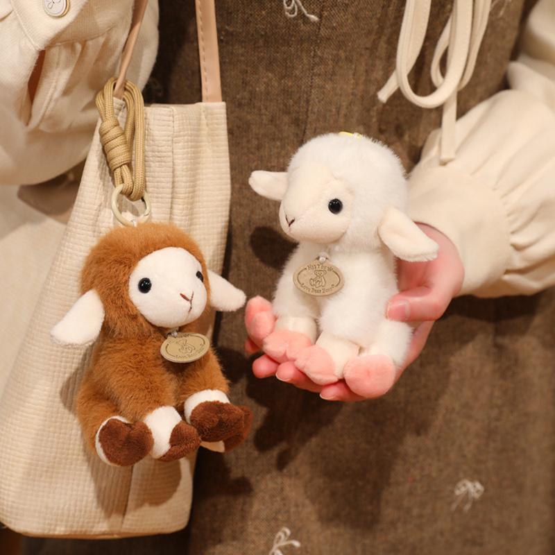 11/17/23cm Soft Sheep Plush Sitting Pose Bag Decro Cute Pendent Huggable Lovely Pillow Gifts For Friends