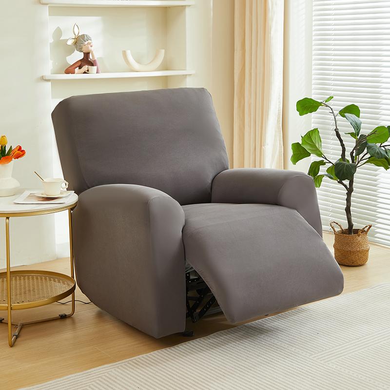 4 Pack Solid Elastic Recliner Chair Covers Non Slip Armchair Protector Furniture Dust Cover For Single Seat Sofa