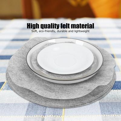 Cookware Supplies Felt Plate Dividers Soft Felt Plate Dividers Pan Separator Pads Cookware Bakeware Dish Pot Stacking Protectors