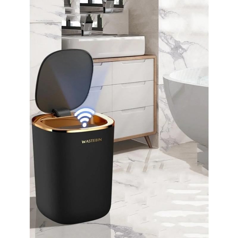 12L Smart Sensor Bathroom Trash Can Luxury Garbage Bucket Automatic for Trash Bin for Kitchen Toilet Smart Home Wastebasket