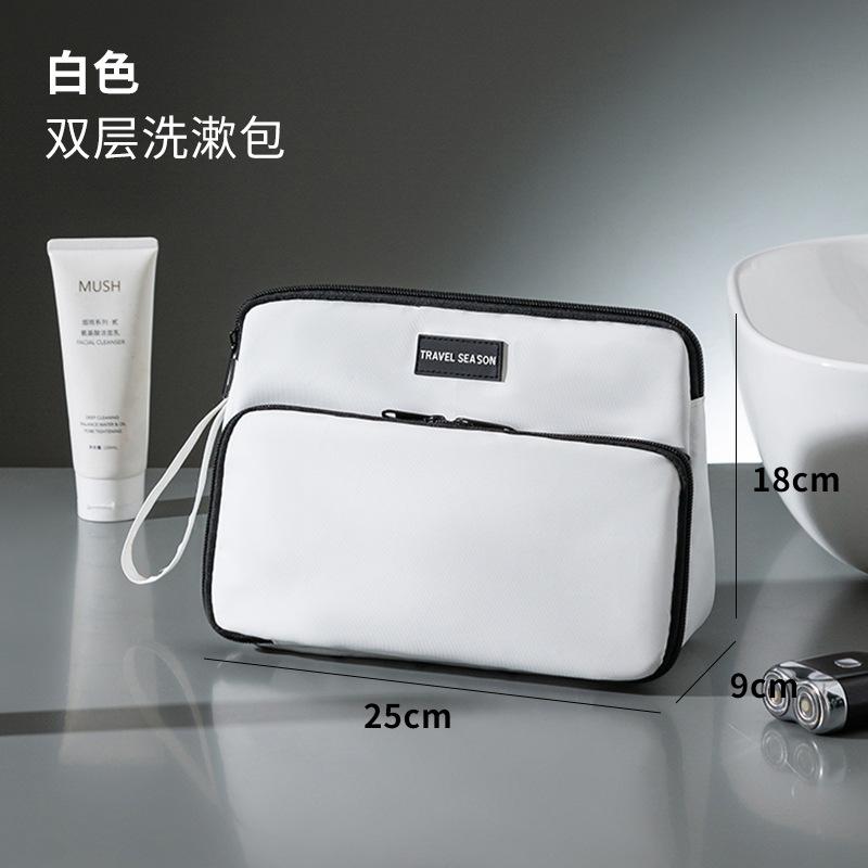 New Large Capacity Double Layer Toiletry Bag Portable Travel Makeup Organizer