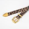 New Women's Genuine Leather Belt European and American Fashion Leopard Leather Pattern Decorative Jeans Pin Buckle Belt for Women