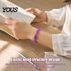 Fashionable Daily Wear Wristband Breast Cancer Awareness Bracelets for Women, Ribbon Health Accessories Charm Beaded Elastic Bracelet, Encouragement