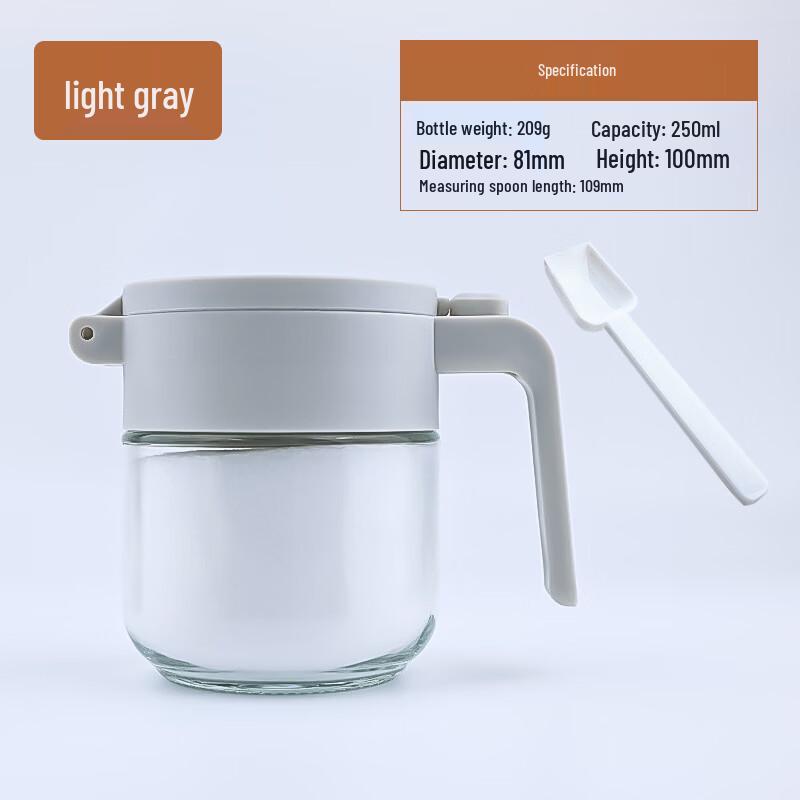 ZISIZ Glas Gewürzgläser Set mit Löffel