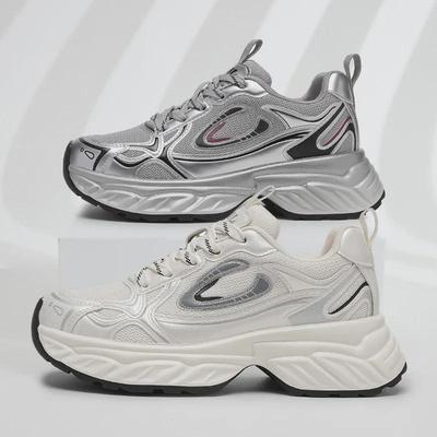 2025 Women's Trendy Dad Sneakers: Thick Sole, Height-Enhancing, Soft & Comfortable for Spring