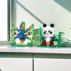 Non-Toxic 161+Pcs Random One Animal Building Blocks Toys Model Lion Panda Peacock Owl Animal Assemble Bricks Toy Sets Ornament Gifts