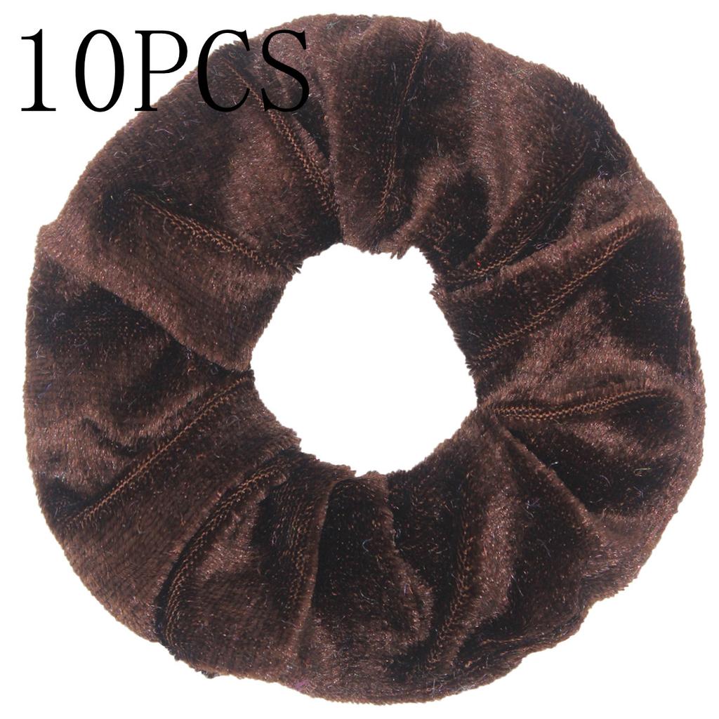 10pc Women Hair Scrunchies Velvet Solid Color Band for Girls Ponytail Holder Rubber Bands Ties Accessories Headbands Gumki