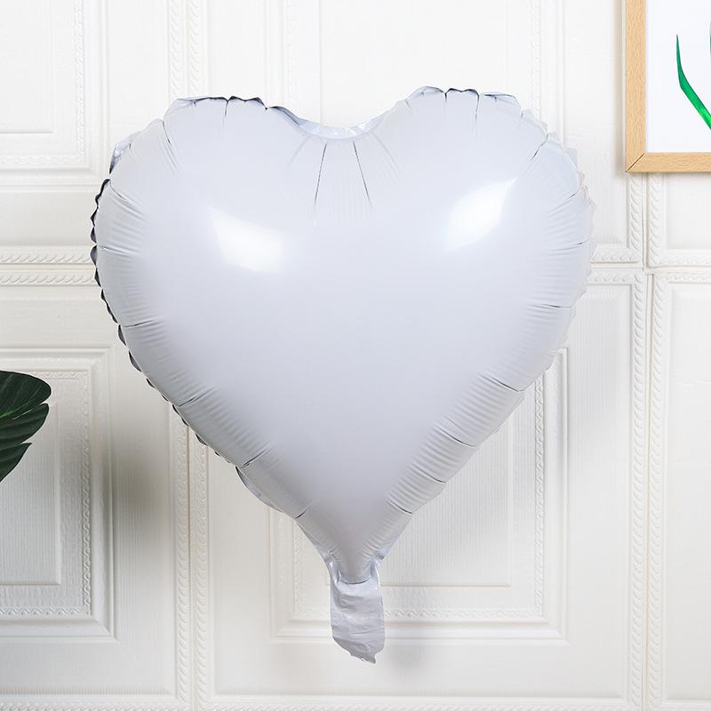 5-50pcs 18inch Solid Color Love Heart Aluminum Foil Balloon Birthday Party Valentine's Day Wedding Decor Baby Shower Supplies 5