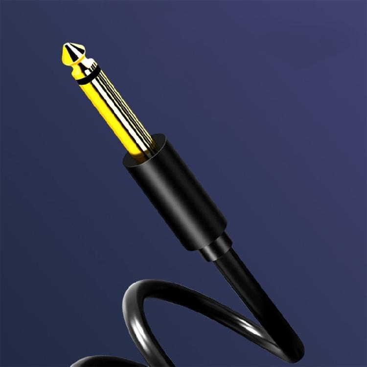 Portable 1/8 to 1/4 Stereo Cable 3.5mm to Double 6.35mm Audios Cable with Flexible Length Option for Amplifiers Easy Use
