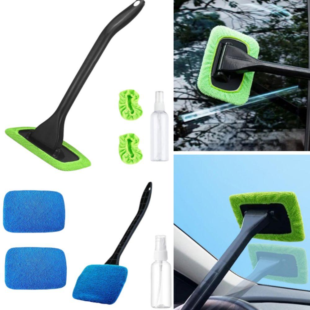 

With 3 Cleaning Pad Car Windshield Cleaning Tools Automobile Glass зелений
