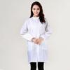 Anti-static Striped Blue & White Long Sleeve Cleanroom Gown with Stand-up Collar and Zipper