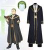 Anime Frieren At the Funeral Heiter Cosplay Costume Uniform Trench Full Set Fancy Outfit Top Coat Pants with Wig Halloween Carnival Party