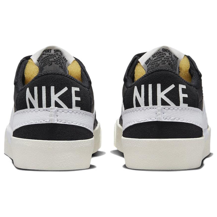 New Nike Blazer Low 77 Jumbo Black Sail White Women's FD9858-001