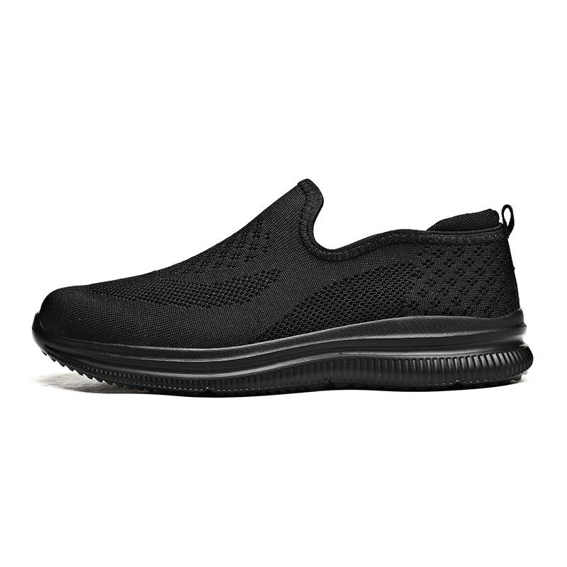 Spring and Summer Mesh Fly-woven Men's Shoes One-pedal Men's Casual Shoes Travel Shoes Cloth Shoes