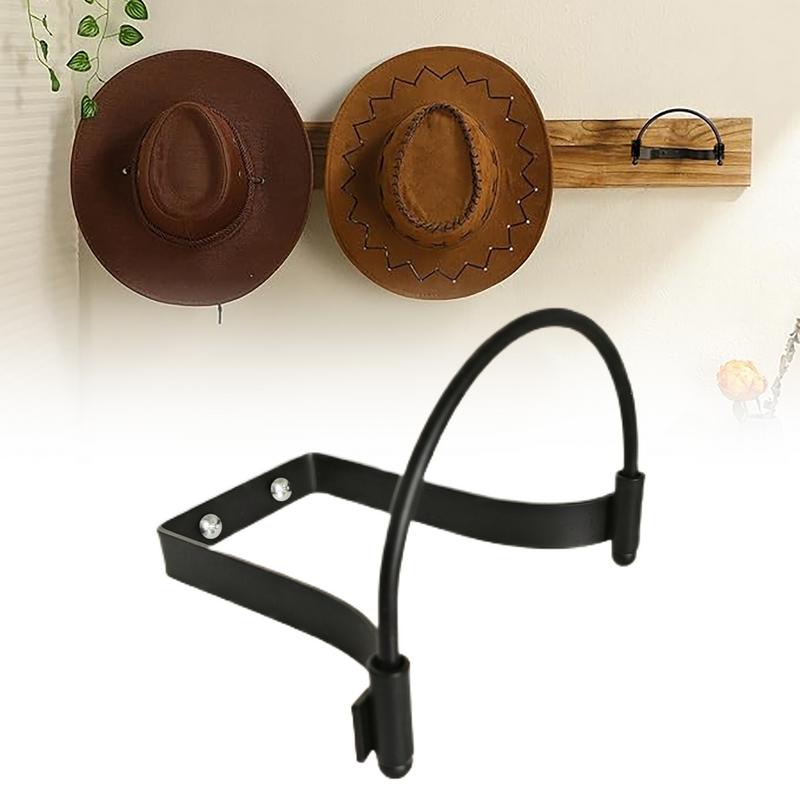Cowboy Hat Holder Metal Wall Mounted Baseball Hats Rack Wall Mount Cowboy Hat Rack Coat Baseball Hat Holder Organizer CN