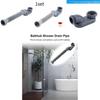 1/2 P Adjustable Bathtub Drain Pipe With Sealant Tape For Shower Room And Bath Tub Drainage